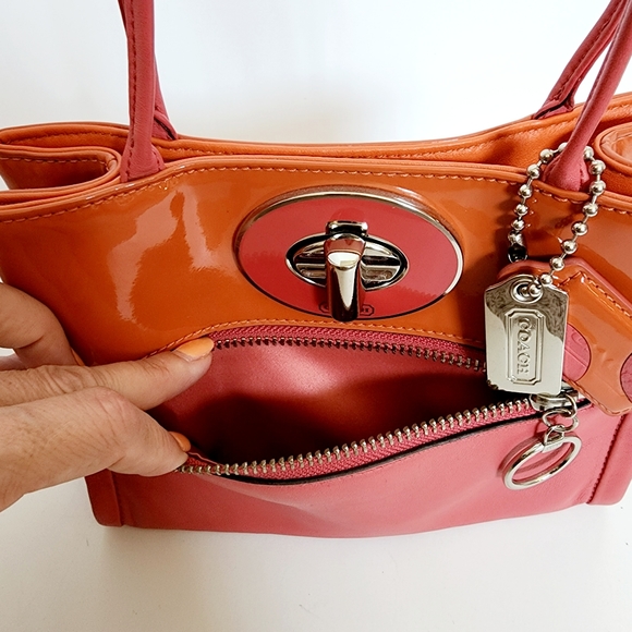 Rare Coach Bonnie Cashin Leather Mini Zip Tote 13856 - Picture 7 of 11